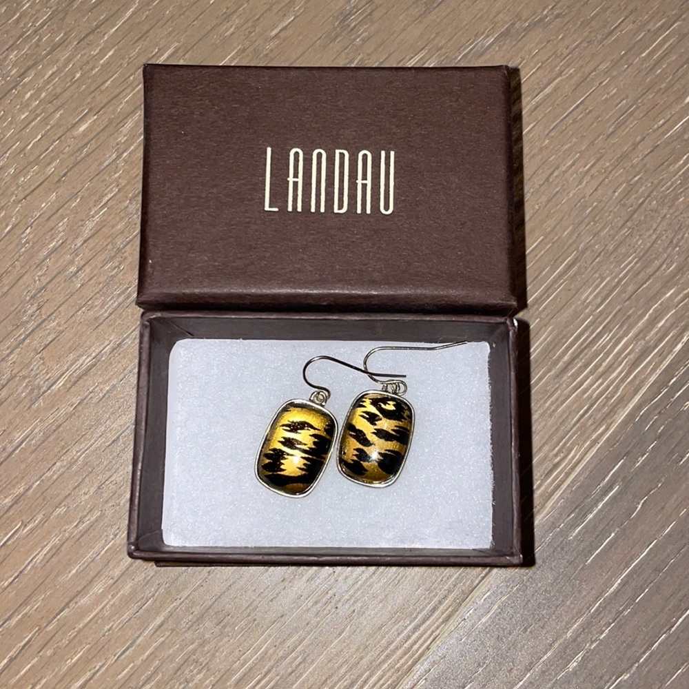 Landau Animal Print Amber Earrings